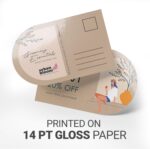 Connectinink Custom Arch Shape Postcards | Half Circle | Upload Photo/Text/Logo | Gloss Paper | Double-Sided Print | Horizontal or Vertical | Wedding Invitations | Thick 14 pt. Papers - Image 3