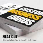 800 Pcs Custom Business Cards Personalized Postcards for Small Business 300gsm Paper Front & Back Sides Printed 3.5" x 2" - Add Photo/Text/Logo - Image 3