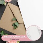 Pure Cotton Watercolor Cards 140lb/300 GSM Postcards with Envelopes for Art Painting Creative Thank Notes, 4x6 Inch - Image 3