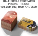 Connectinink Custom Arch Shape Postcards | Half Circle | Upload Photo/Text/Logo | Gloss Paper | Double-Sided Print | Horizontal or Vertical | Wedding Invitations | Thick 14 pt. Papers - Image 4