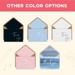 Connectinink Thank You Cards With Envelopes Bulk Set & Stickers - 100 Pack 4x6 Blank Thank You Notes Bulk Box Set - Large Note Card Small Business, Wedding, Baby Shower & Bridal Shower - Image 5