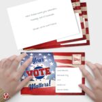 Your Vote Matters – Blank Patriotic Vintage American Flag Voting Post Cards for USA Election Campaign | No Envelopes Needed | Flip Side Is Blank for Message| 4” x 6” | Bulk Set of 200 Cards - Image 5