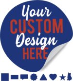 Custom Waterproof Vinyl Stickers with Your Image, Photo, Text or Logo | 7 Size Options 250 Pack Options Personalized Label for Business Logo