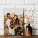 Custom Canvas Prints With Your Photos Wall Art Home Decor Personalized Framed Canvas Prints Customized Canvas Picture Gifts for Couple Boyfriend Girlfriend Dog Baby Family Mom Dad | 16x20 - Image 2