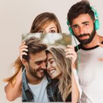 Custom Canvas Prints With Your Photos Wall Art Home Decor Personalized Framed Canvas Prints Customized Canvas Picture Gifts for Couple Boyfriend Girlfriend Dog Baby Family Mom Dad | 16x20 - Image 5