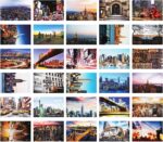 200 National Parks Postcard Set, US Travel Posters Illustrations Postcards, New York Post Cards for Students Teachers Mailing Teen Dorm Bedroom Room Decor, 4x6 Inch New York