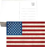 Patriotic American postcard United States of America flag vintage postcards 4x6 Inch Pack of 200
